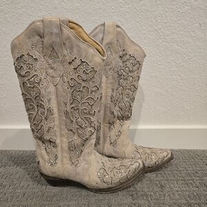 Womens Embellished Boots Size 6.5